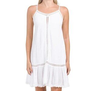 Cupcakes and Cashmere White Eyelet Mini Dress, Size L
